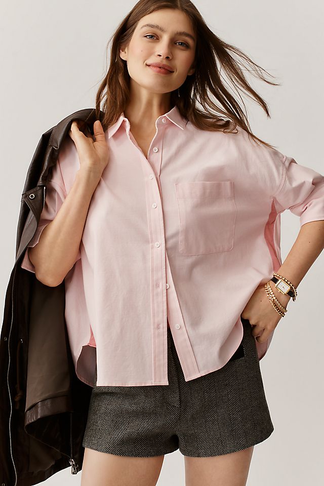 Maeve Mabel Boxy Oxford Women's Shirt