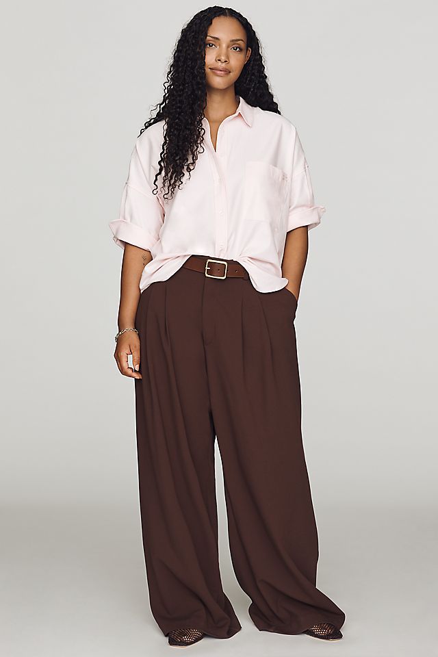 Maeve Mabel Boxy Oxford Women's Shirt