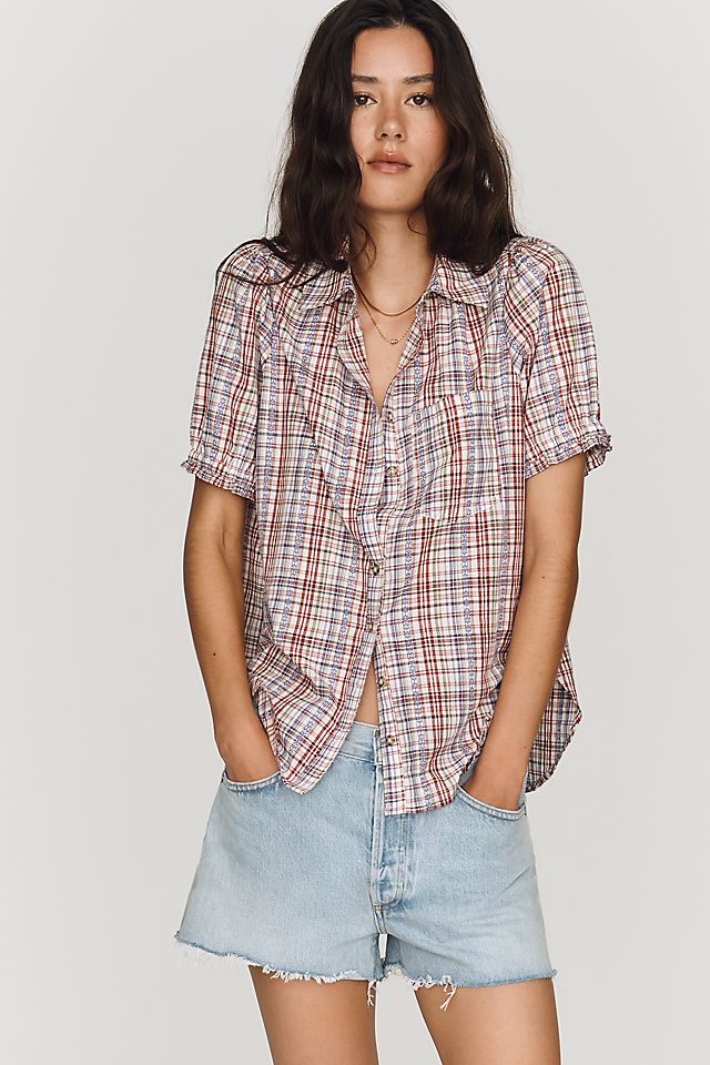 Pilcro Aly Puff-Sleeve Women's Blouse