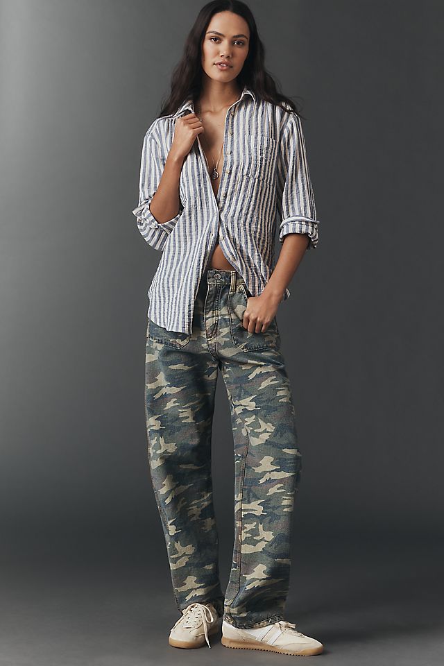 Pilcro Hadley Striped Buttondown Women's Shirt