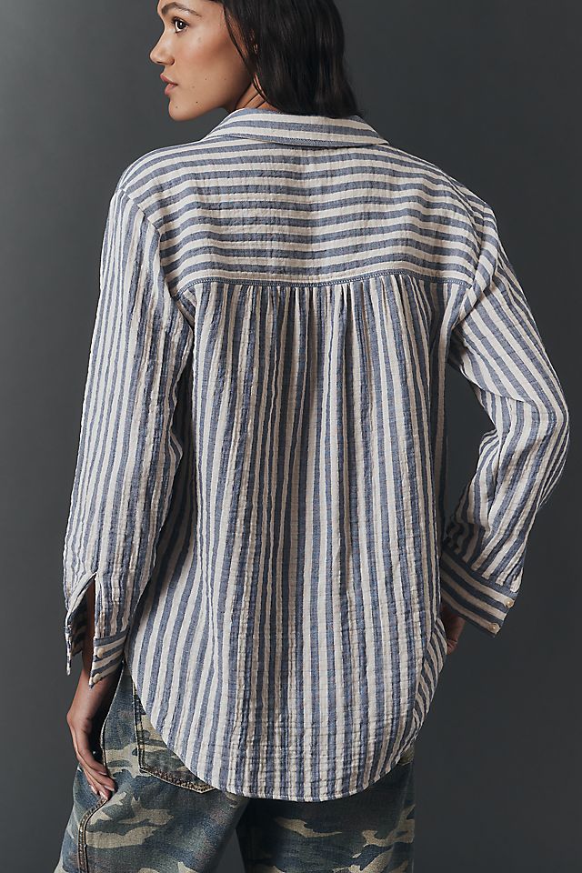 Pilcro Hadley Striped Buttondown Women's Shirt