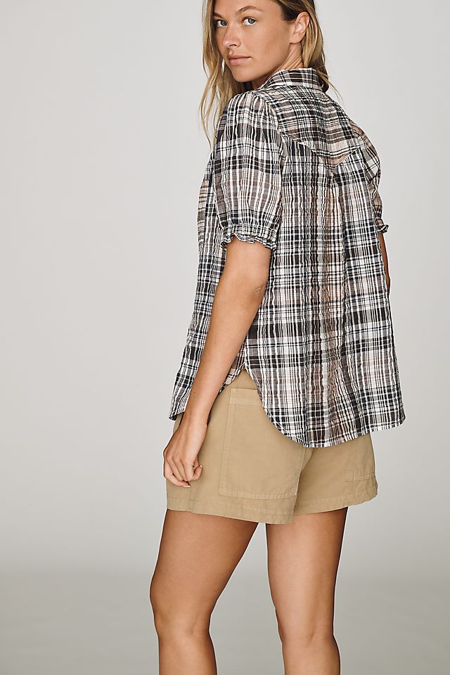 Pilcro Aly Puff-Sleeve Women's Blouse