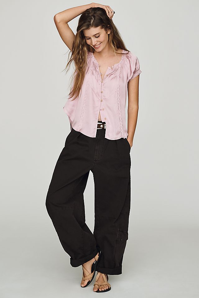 By Anthropologie Amber Silken Women's Top