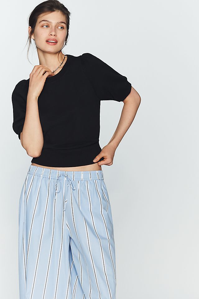 Maeve Puff-Sleeve Sweatshirt Women's Tee