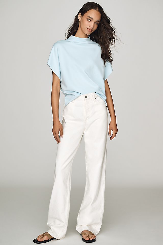 By Anthropologie Whitley Mock-Neck Women's Top