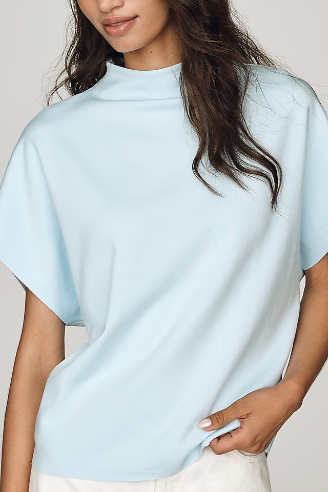 By Anthropologie Whitley Mock-Neck Women's Top