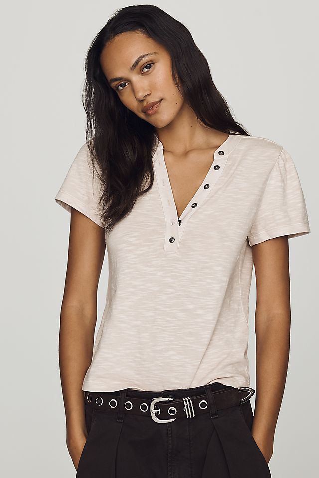 Pilcro Meadow Henley Women's Tee
