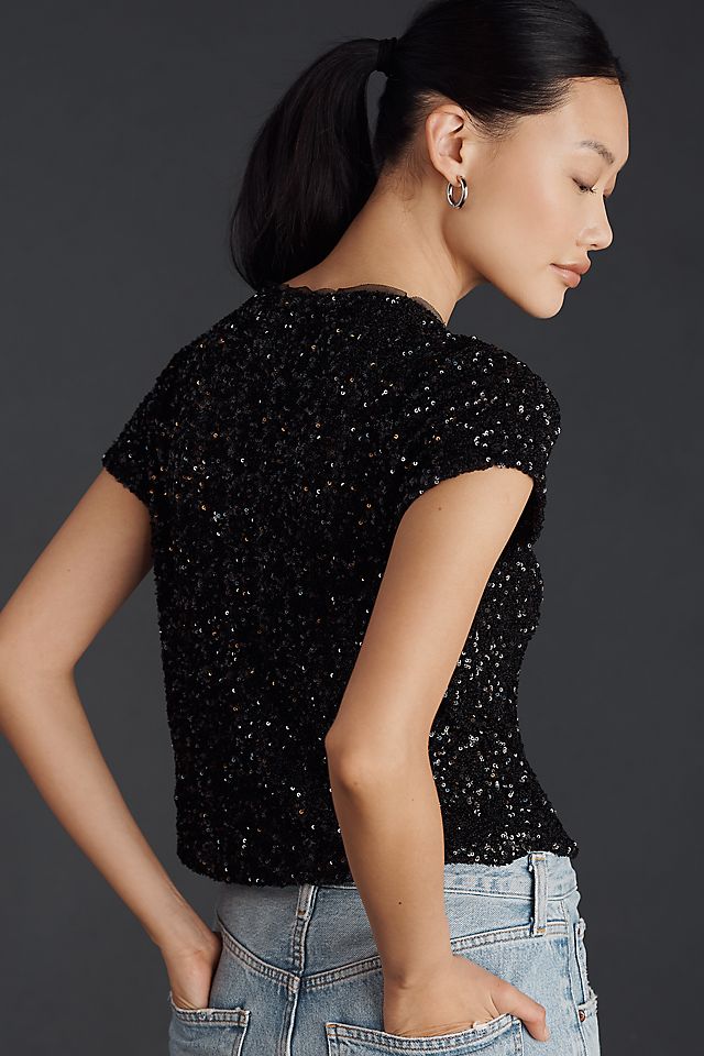 Maeve Sequin Women's Tee