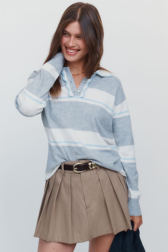 Maeve Design History Scallop-Collar Women's Sweater