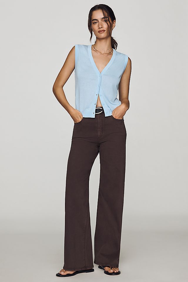 PAIGE Anessa Women's High-Rise Wide-Leg Jeans