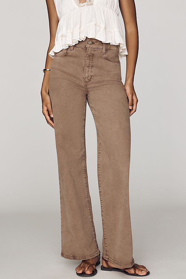 PAIGE Anessa Women's High-Rise Wide-Leg Jeans 78.7cm Inseam