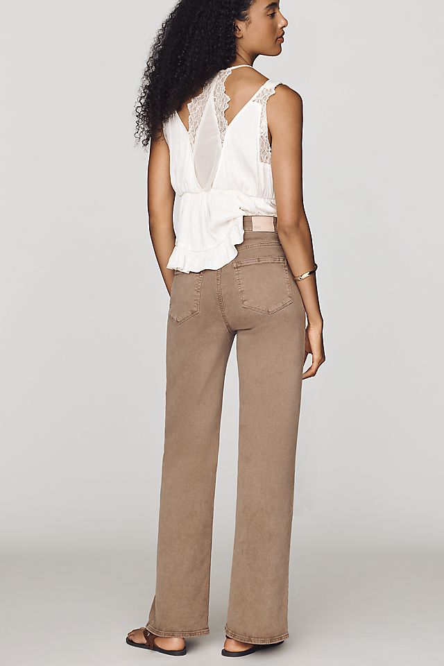 PAIGE Anessa Women's High-Rise Wide-Leg Jeans 78.7cm Inseam