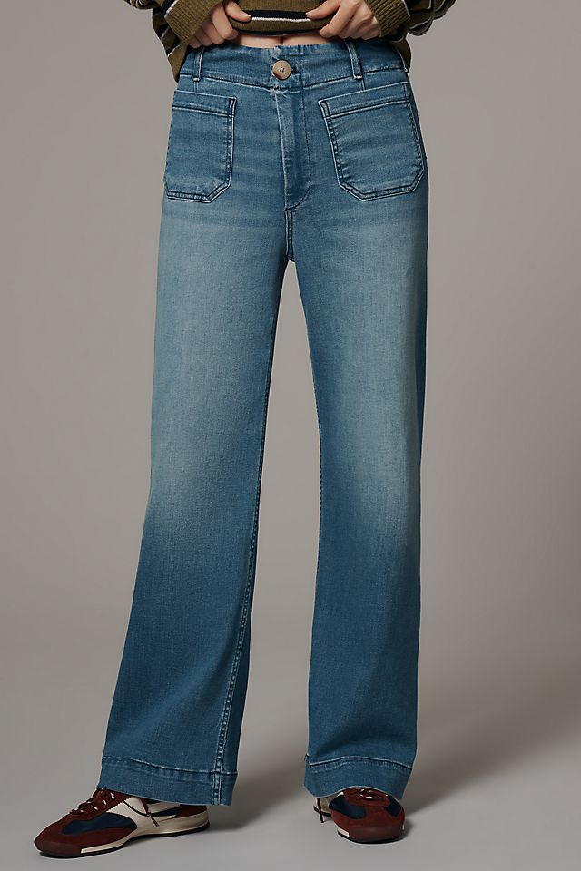 Maeve Colette High-Rise Wide-Leg Women's Full-Length Jeans