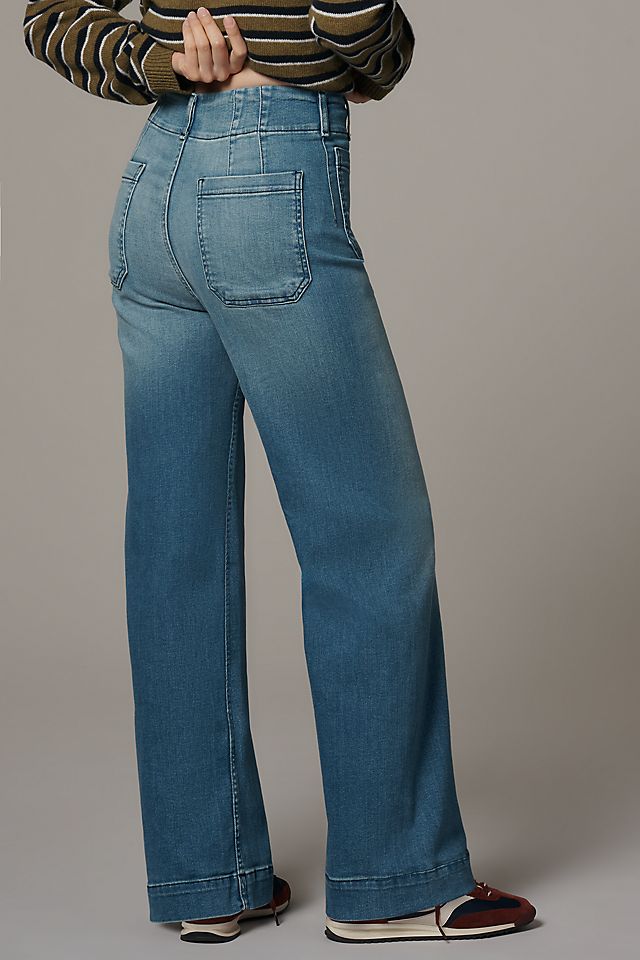 Maeve Colette High-Rise Wide-Leg Women's Full-Length Jeans