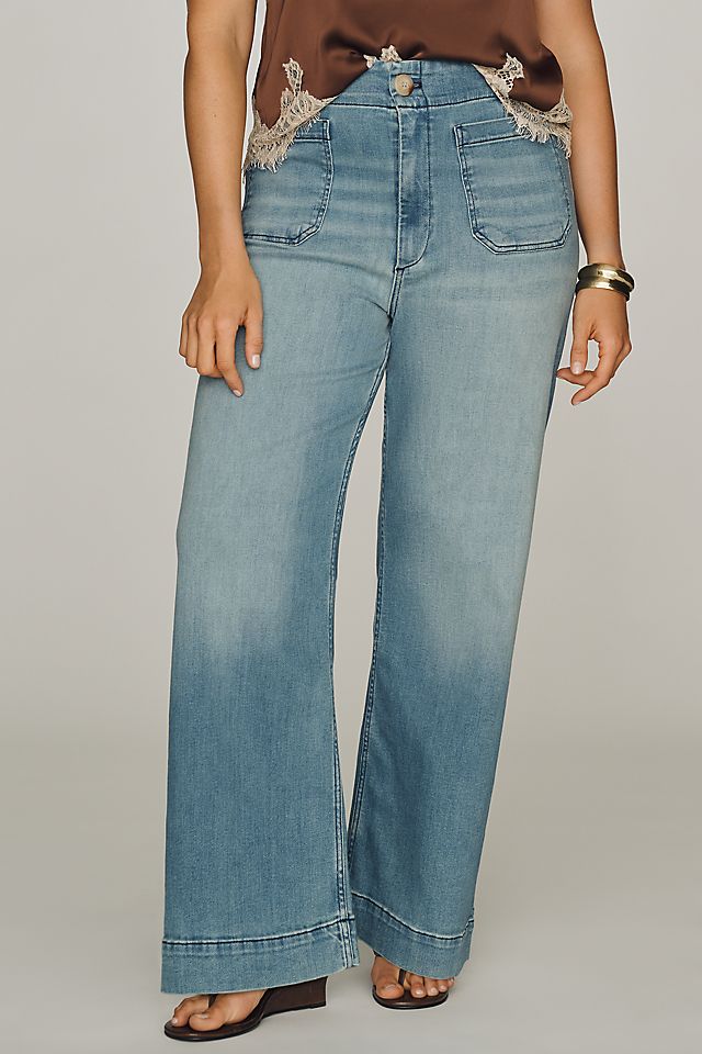 Maeve Colette High-Rise Wide-Leg Women's Full-Length Jeans