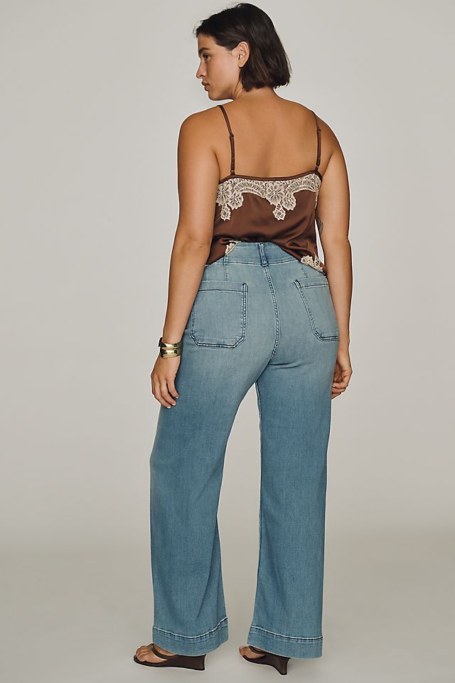 Maeve Colette High-Rise Wide-Leg Women's Full-Length Jeans