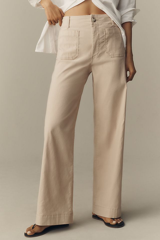 Maeve Colette Women's High-Rise Wide-Leg Full-Length Pants