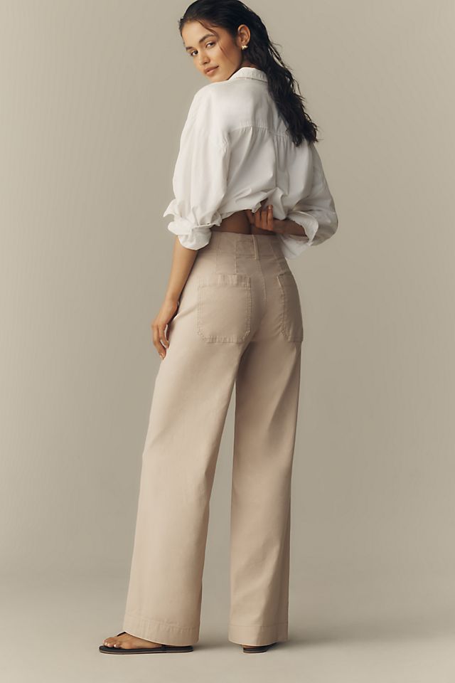 Maeve Colette Women's High-Rise Wide-Leg Full-Length Pants