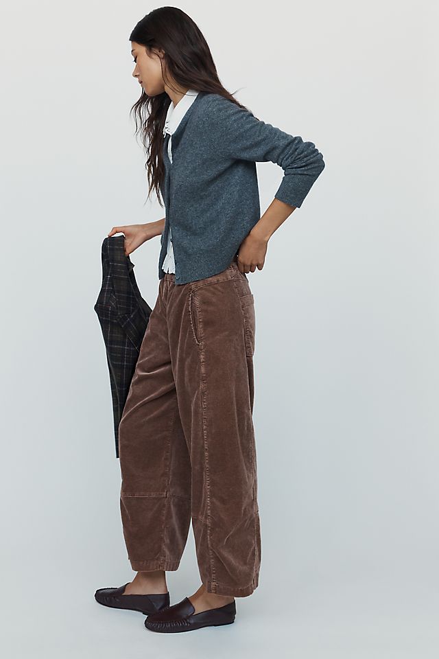 Pilcro Izzie Corduroy Pull-On Barrel Women's Pants
