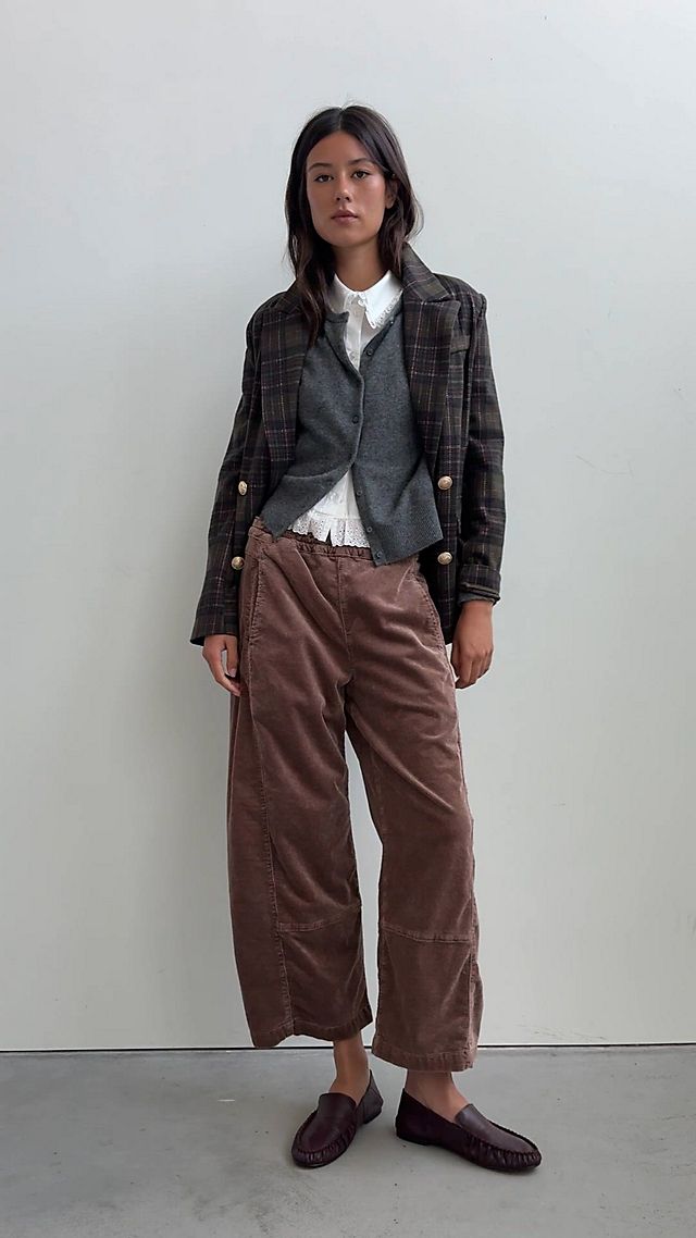 Pilcro Izzie Corduroy Pull-On Barrel Women's Pants