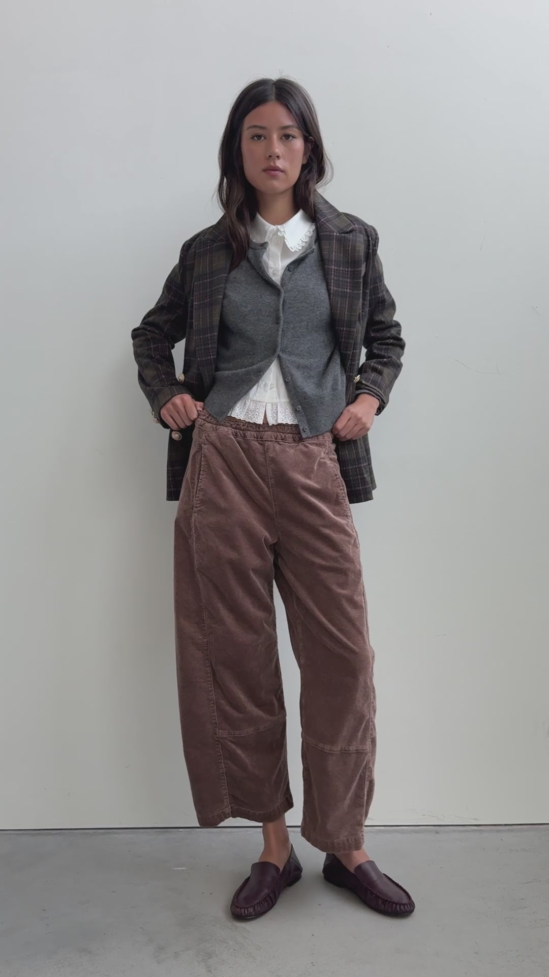 Pilcro Izzie Corduroy Pull-On Barrel Women's Pants